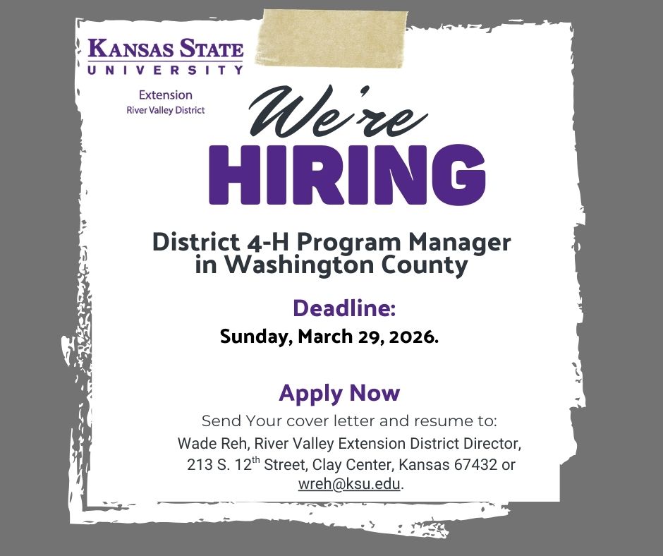 We're Hiring a District 4-H Program Manager for Washington County