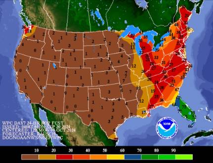 3-7 Day Probability of Precipitation