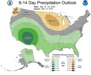 8-14 Day Temperatures, Precipitation